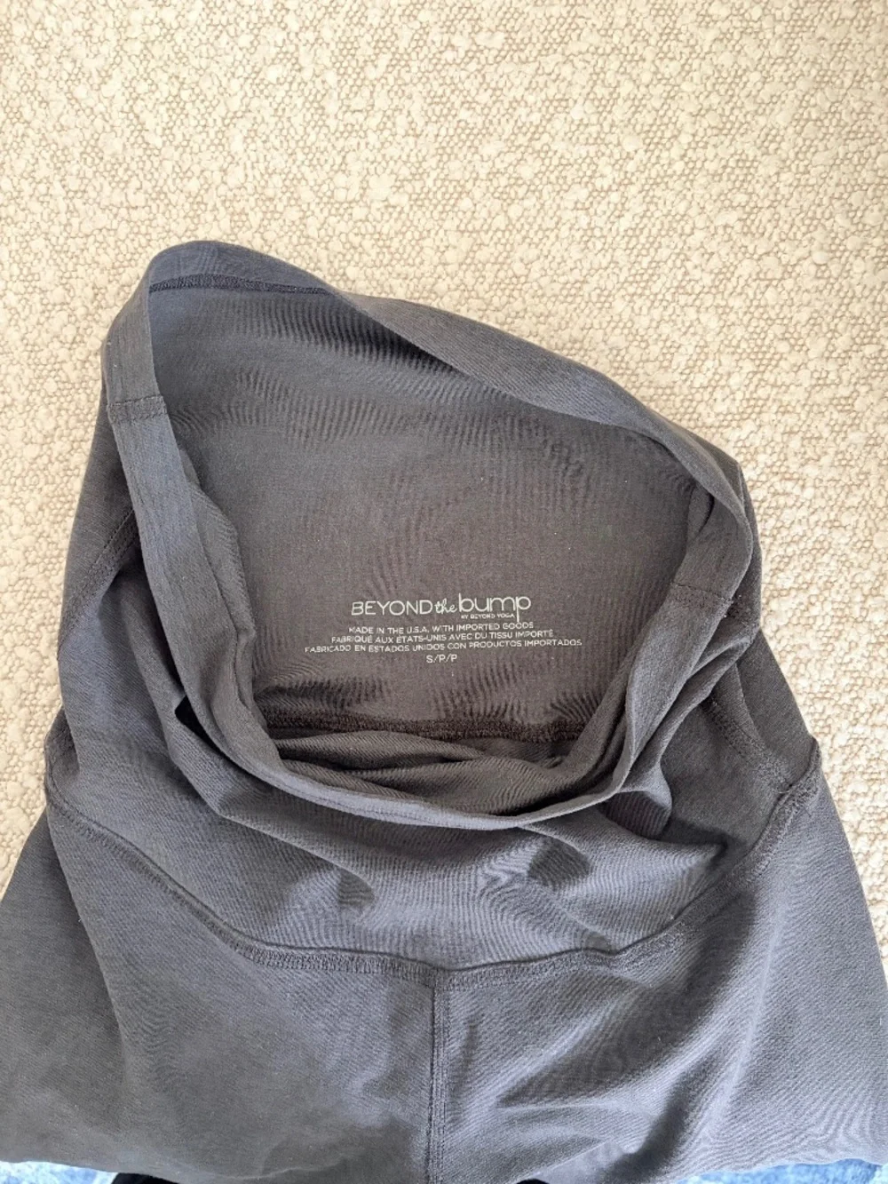 Spacedye Love the Bump Midi Maternity Legging True Gray Heather / S